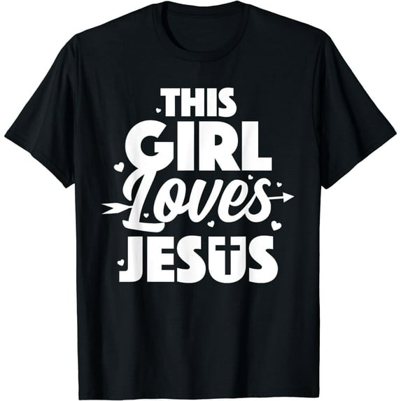Cool Jesus Art For Girls Women Jesus Christian Lover T-Shirt