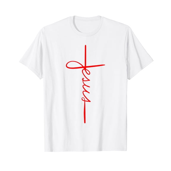 Cool Jesus Cross Gift For Men Women Funny Christian Faith T-Shirt