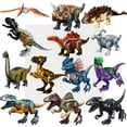 thumbnail image 1 of Cool Jurassic Dinosaurs World Velociraptor Triceratops Indominus T-Rex Model Assemble Building Blocks Toys For Children Boy Gift, 1 of 10