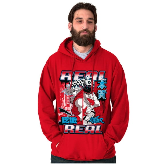 Cool Kanji Street Fighter Retro Ryu Hoodie Sweatshirt Women Men Brisco Brands M