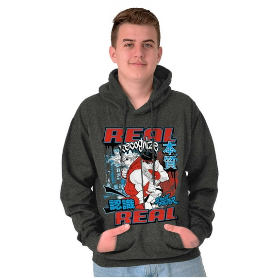 Cool Kanji Street Fighter Retro Ryu Hoodie Sweatshirt Women Men Brisco Brands S