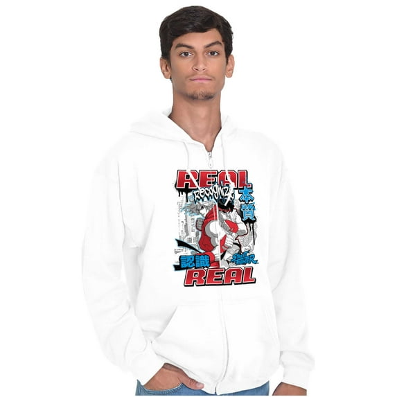 Cool Kanji Street Fighter Retro Ryu Zip Up Hoodie Men's Women's Brisco Brands S