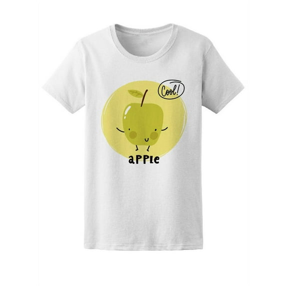 Cool Kawaii Apple T-Shirt Women -Image by Shutterstock, Female Large