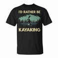 thumbnail image 1 of Cool Kayaking Art Graphic Tee Unisex Adult Cotton – Kayak Paddle Boating Lover Shirt for Men and Women, Casual Outdoor Wear, Size S, Color Black, 1 of 3