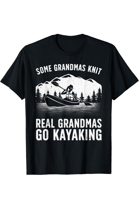 Cool Kayaking For Grandma Mom Kayaker Boating Kayak Boating Gift Unisex T-Shirt