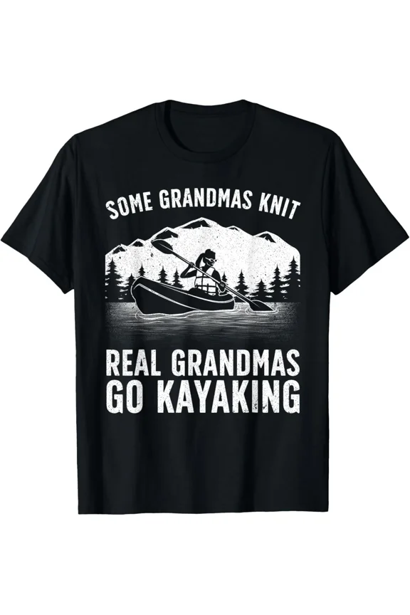 Cool Kayaking For Grandma Mom Kayaker Boating Kayak Boating Gift Unisex T-Shirt