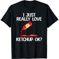 thumbnail image 1 of Cool Ketchup For Men Women Mustard Catsup Condiment Foodie T-Shirt, 1 of 3
