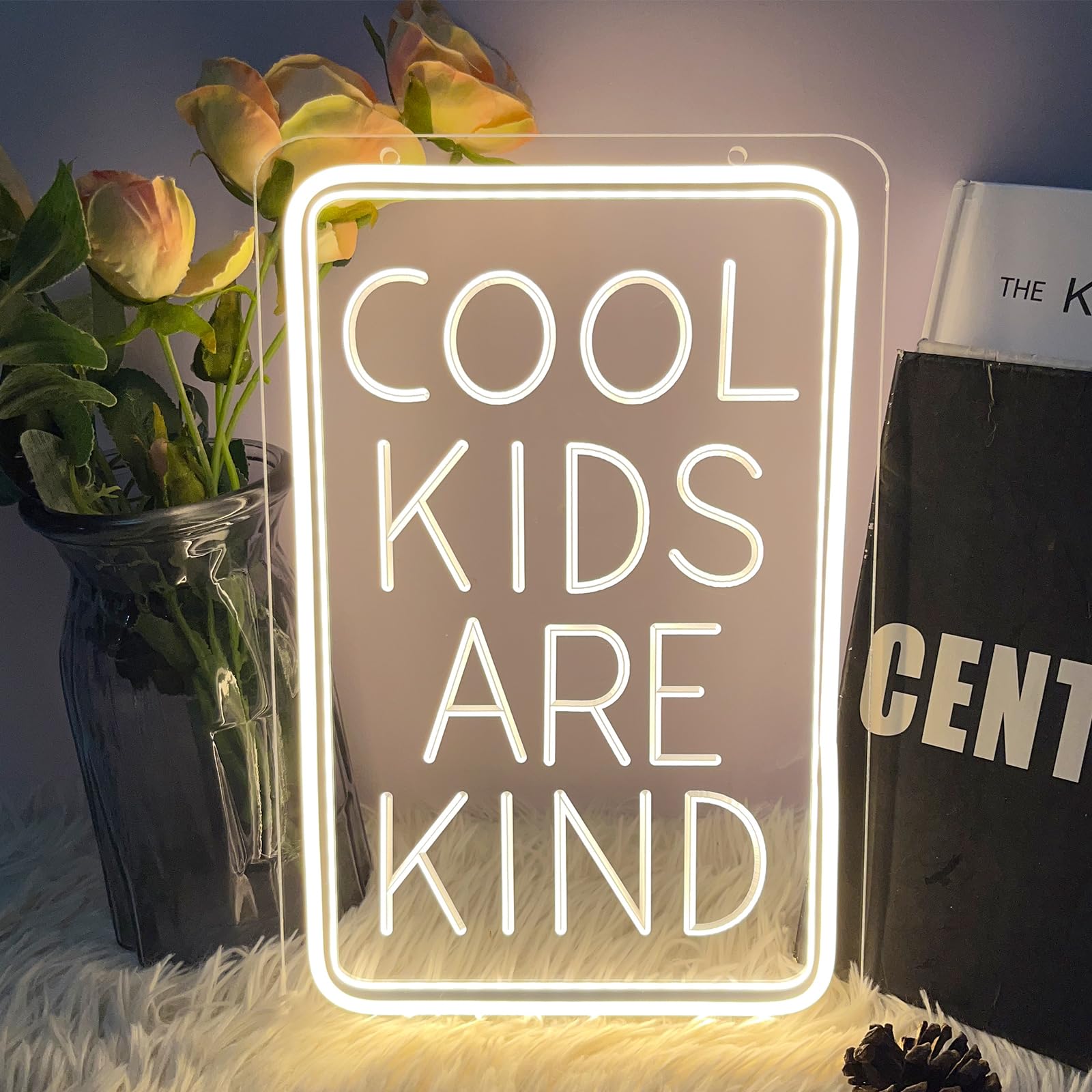 Cool Kids Are Kind Neon Sign For Wall 3D Art Carving Design Indoor ...