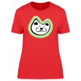 thumbnail image 1 of Cool Kitten Head Doodle T-Shirt Women -Image by Shutterstock, Female Medium, 1 of 2