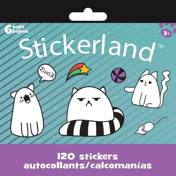 Cool Kitties Mini Stickerland Pad - 6 page