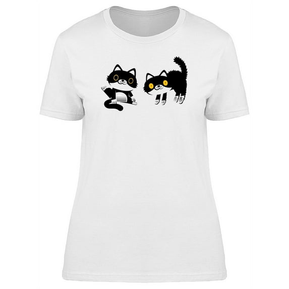 Cool Kttens Doodle T-Shirt Women -Image by Shutterstock, Female Medium