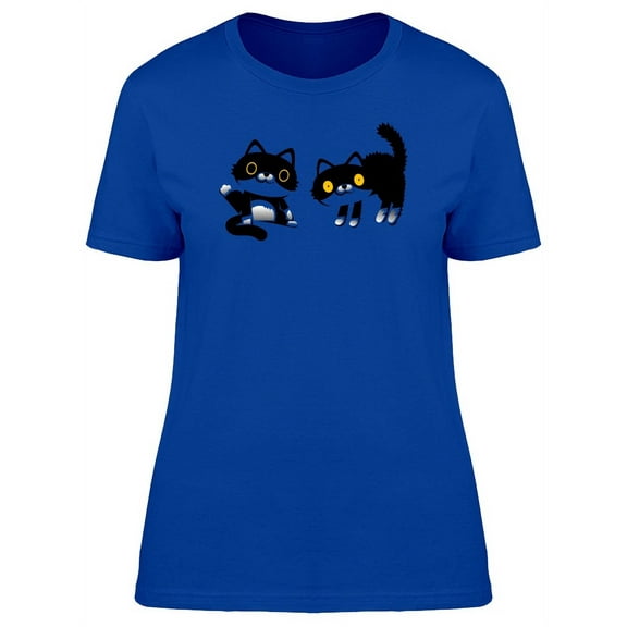 Cool Kttens Doodle T-Shirt Women -Image by Shutterstock, Female Small