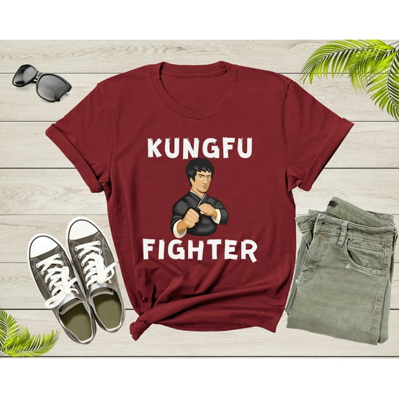 Cool Kungfu Fighter Martial Arts Karate Kungfu Combat Sport T-shirt Kungfu Karate Shirt Kung Fu Shirt Gift For Him Her Martial Arts Shirt