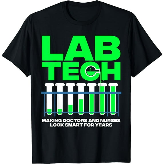 Cool Lab Tech Men Women Lab Week Medical Laboratory Science T-Shirt