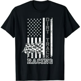 Late Model Dirt Track Racing Shirt Distressed American Flag Late Model Dirt Track Racing Shirt Distressed American Flag
