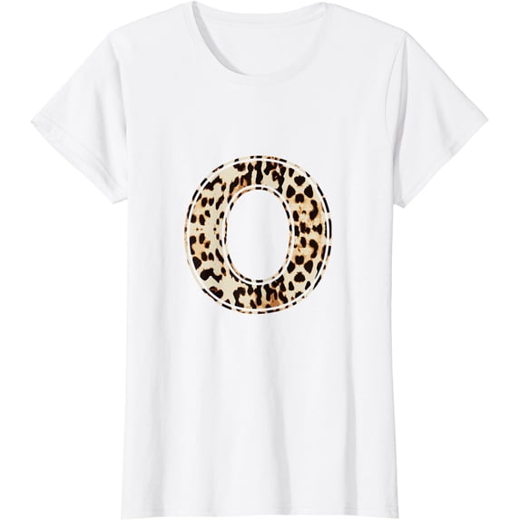 Cool Letter O Initial Name Leopard Cheetah Print T-Shirt T-Shirt