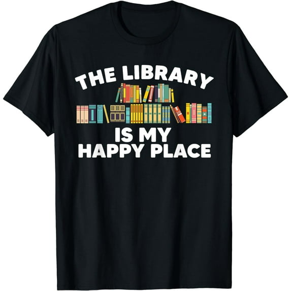 Cool Library Art For Men Women Bookworm Librarian Book Lover T-Shirt