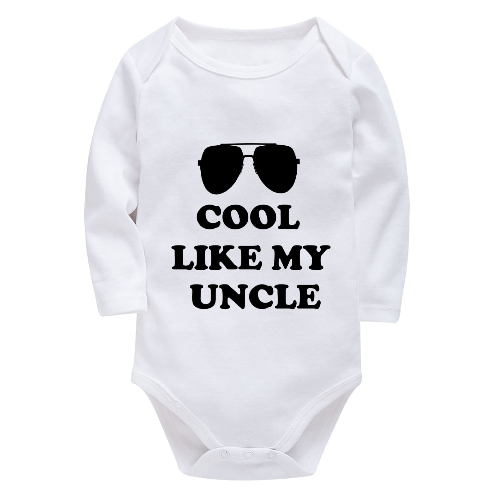 Cool Like My Uncle Onesie Baby Boy Long Sleeve Neutral Baby Clothes ...
