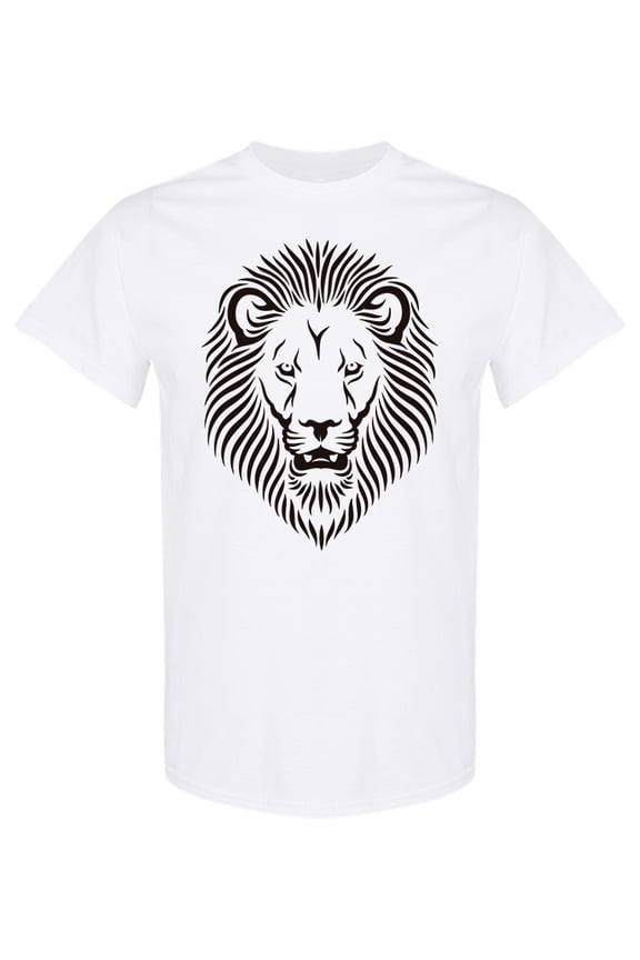 Cool Lion Head Style T-Shirt Men -Image by Shutterstock, Male XX-Large