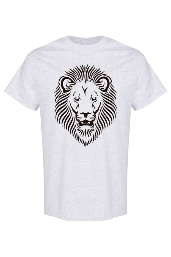 Cool Lion Head Style T-Shirt Men -Image by Shutterstock, Male XX-Large