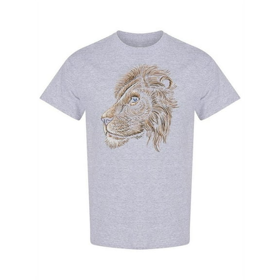 Cool Lion Side View T-Shirt Men -Image by Shutterstock, Male Large