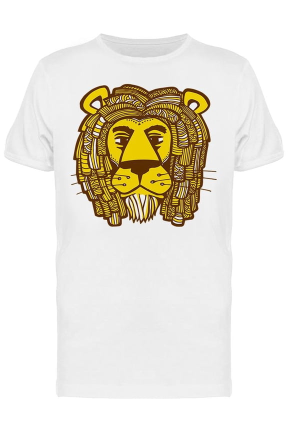 Cool Lion With Dreadlocks T-Shirt Men -Image by Shutterstock, Male Medium