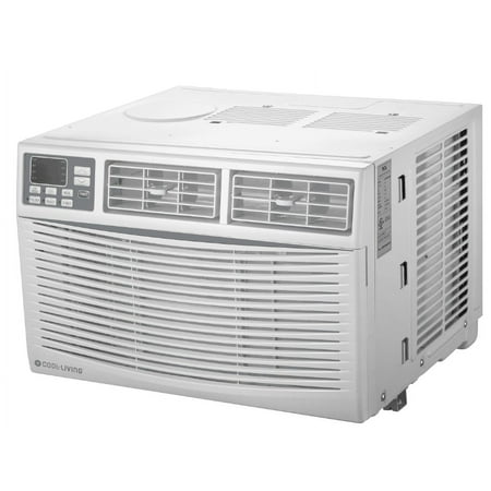 Cool-Living 8,000 BTU 115-Volt Window Air Conditioner with Digital Display and Remote, White