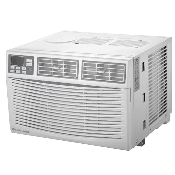 Cool-Living 8,000 BTU 115-Volt Window Air Conditioner with Digital Display and Remote, White