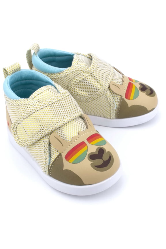 Cool Llama Squeaky Toddler Shoes Version 2 | Sparkly Gold