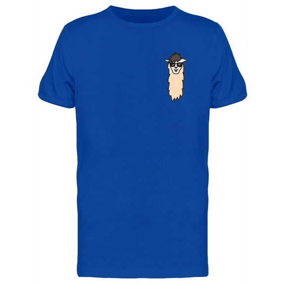 Cool Llama With Glasses T-Shirt Men -Image by Shutterstock, Male Small