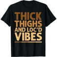 thumbnail image 1 of Cool Locs Melanin Art For Women Girls African Dreadlock Locd T-Shirt, 1 of 3