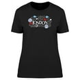 thumbnail image 1 of Cool London City Doodle T-Shirt Women -Image by Shutterstock, Female Medium, 1 of 2