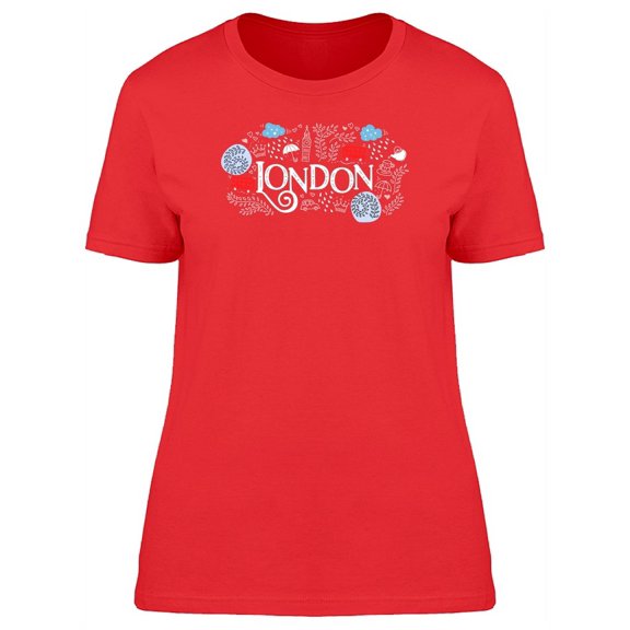 Cool London City Doodle T-Shirt Women -Image by Shutterstock, Female Small