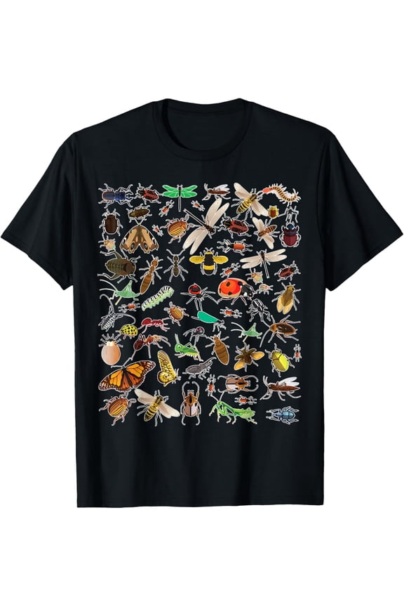 Cool Lots Of Bugs | Funny Insect Lover Entomologist Boy Gift T-Shirt