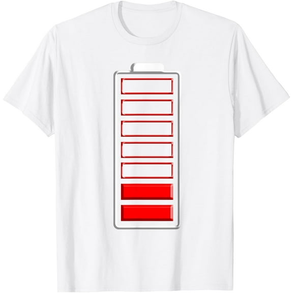 Cool Low Battery Halloween Costume | Funny Lazy DIY Gift T-ShirtMen and women, Black T-shirt, size: Extra large S-4XL