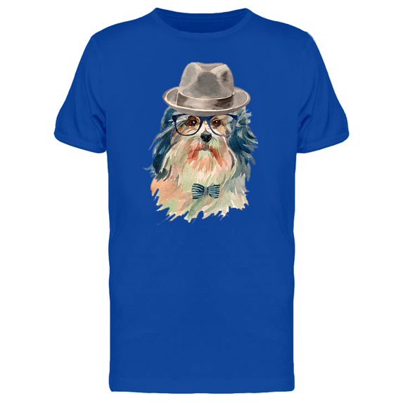 Cool Lowchen With A Hat T-Shirt Men -Image by Shutterstock, Male 3X-Large