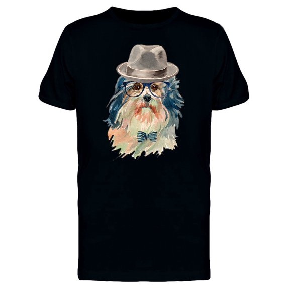 Cool Lowchen With A Hat Tee Men's -Image by Shutterstock
