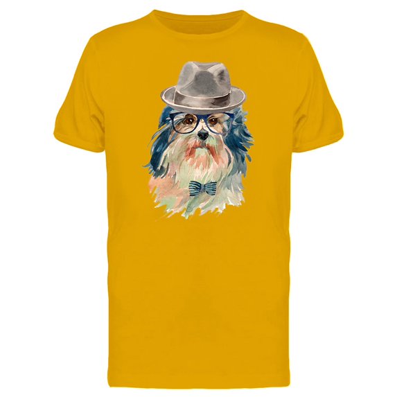 Cool Lowchen With A Hat T-Shirt Men -Image by Shutterstock, Male 3X-Large