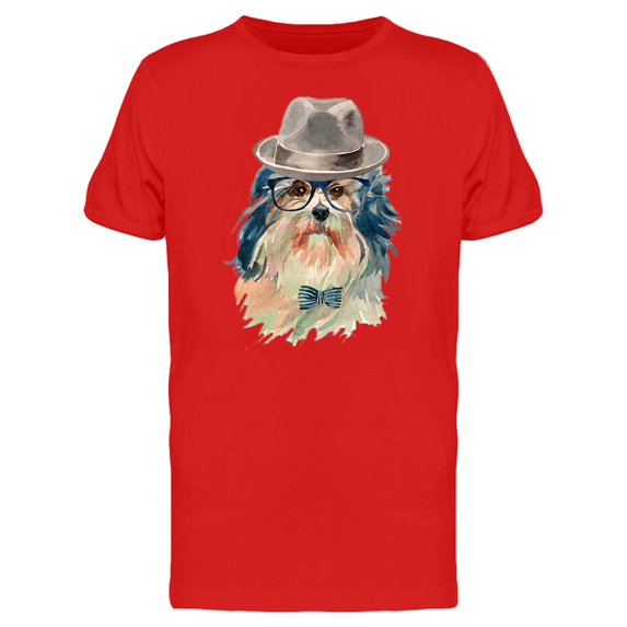 Cool Lowchen With A Hat Tee Men's -Image by Shutterstock