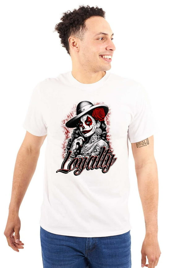 Cool Loyalty Chicana Clown Tattoo Men's Graphic T Shirt Tees Brisco Brands S