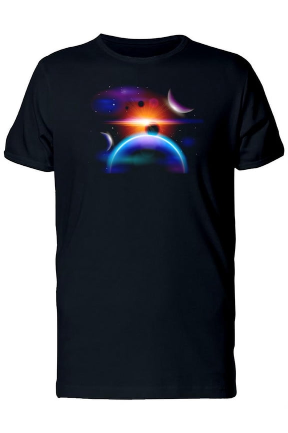Cool Magic Galaxy Space T-Shirt Men -Image by Shutterstock, Male Large