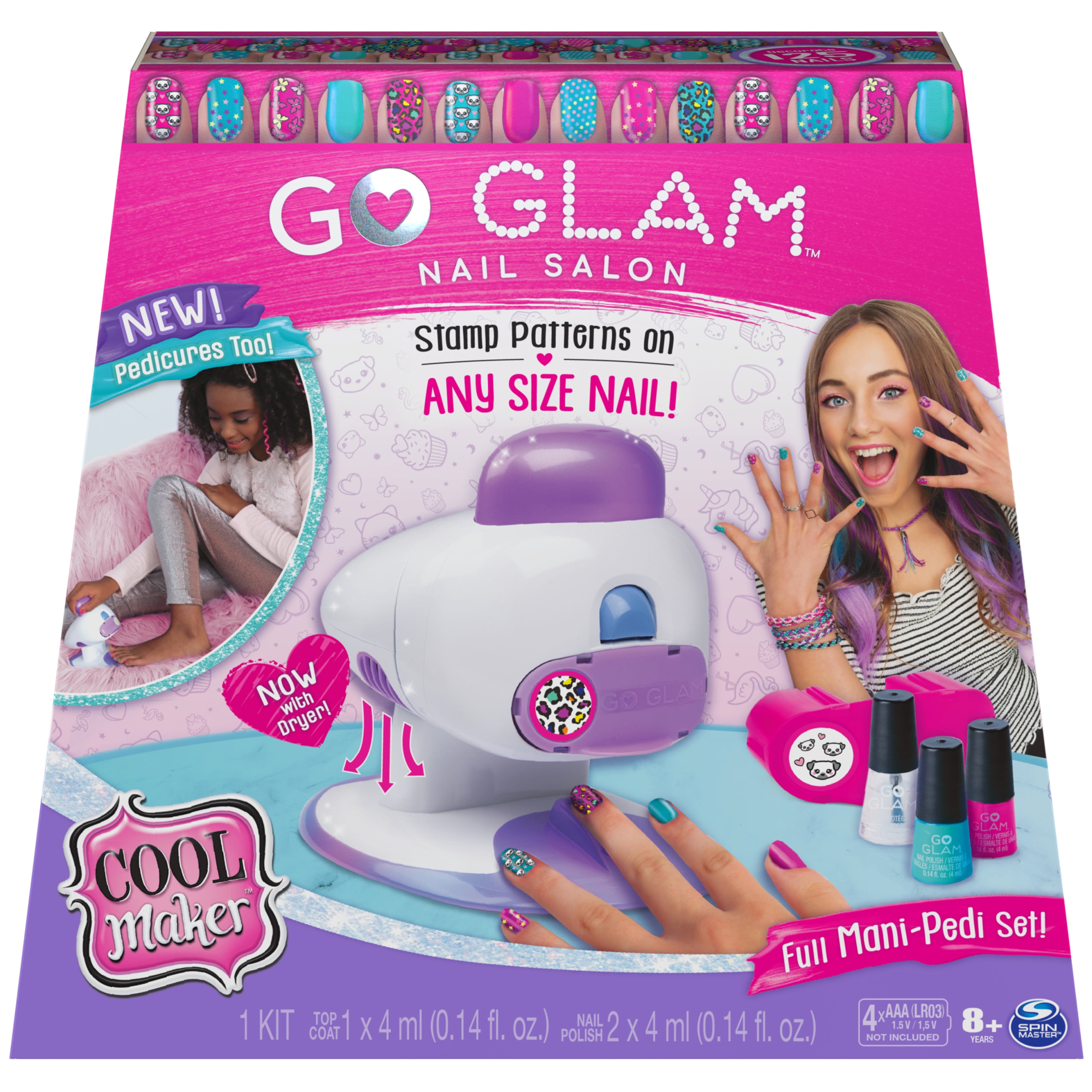 Cool Maker, GO GLAM Glitter Nails DIY Activity Kit for 5 Manicures, for  Kids Aged 8 and up - Walmart.com