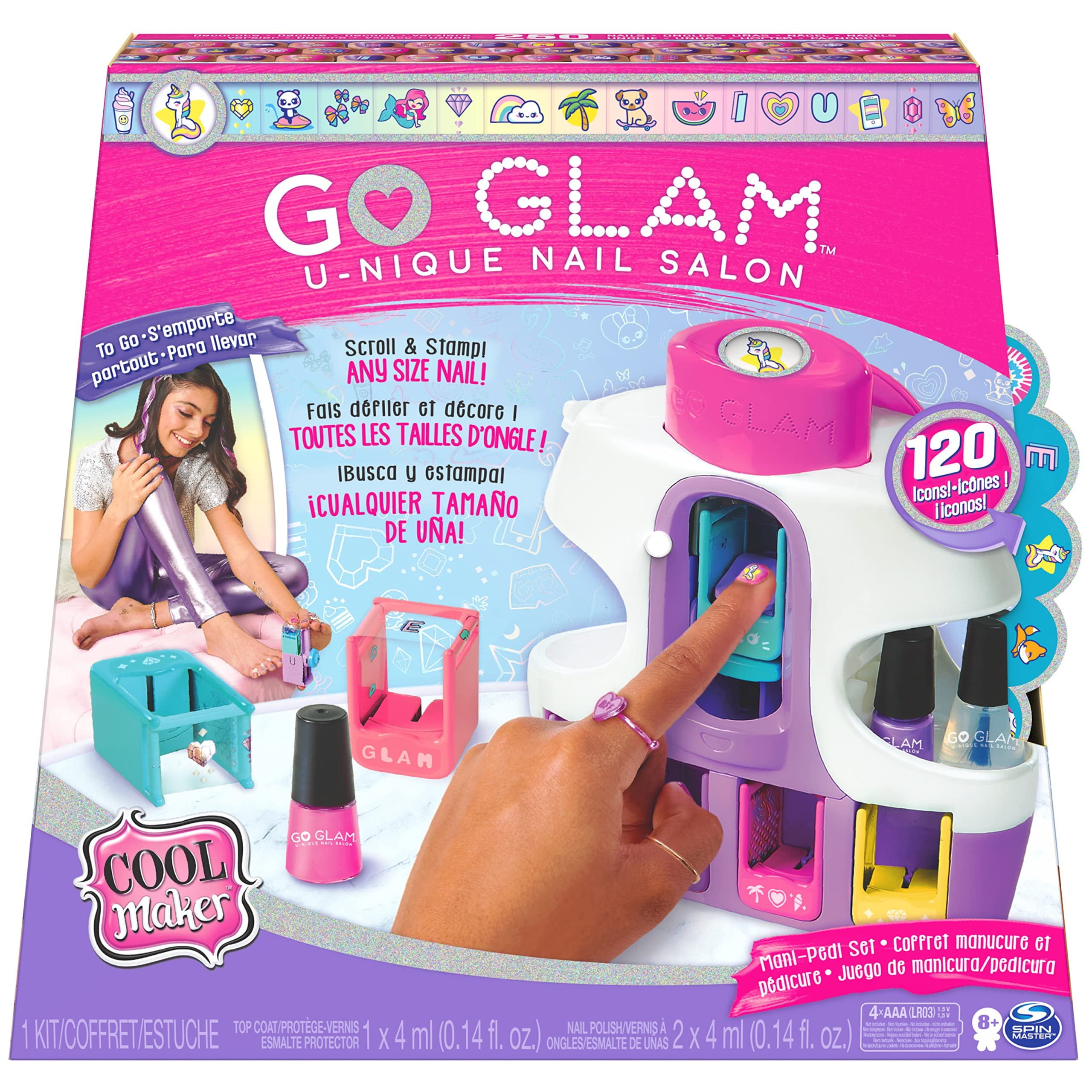 Cool Maker GO Glam U-nique Nail Salon Kids Nail Art Kit with Accessories