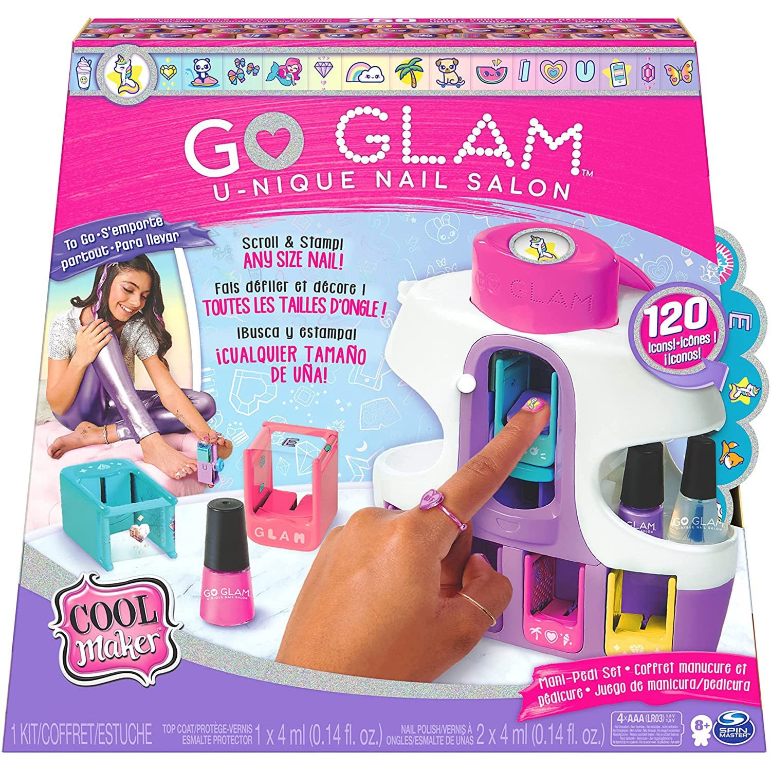Cool Maker Go Glam 2 in 1 Nagel Salon Cool Maker Go Glam U-Nique Nail Salon - Walmart.com