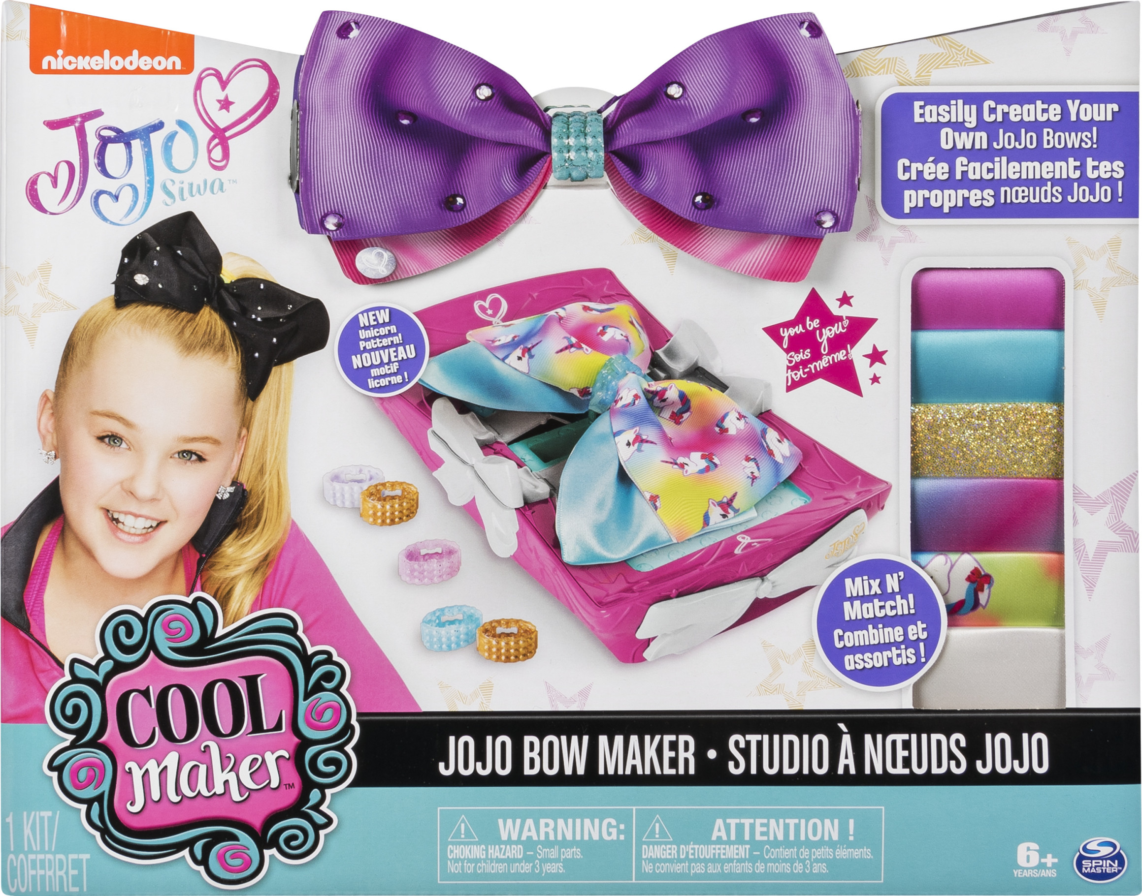 Cool Maker - JoJo Siwa Bow Maker with Rainbow and Unicorn Patterns, for Ages 6 and Up (Edition May Vary) - image 1 of 6