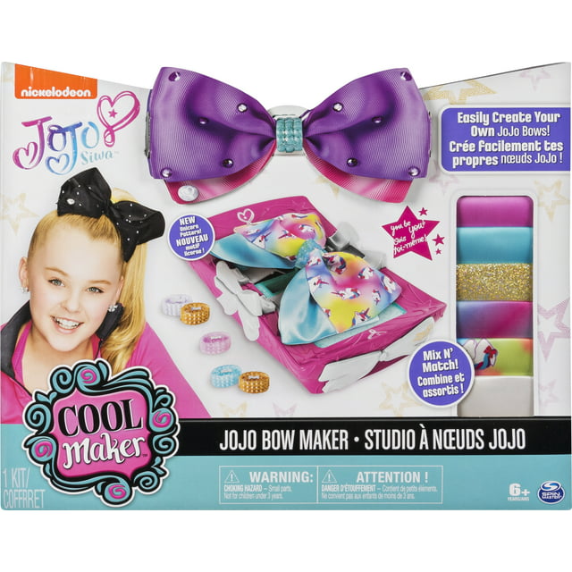 Cool Maker - JoJo Siwa Bow Maker with Rainbow and Unicorn Patterns, for Ages 6 and Up (Edition May Vary)