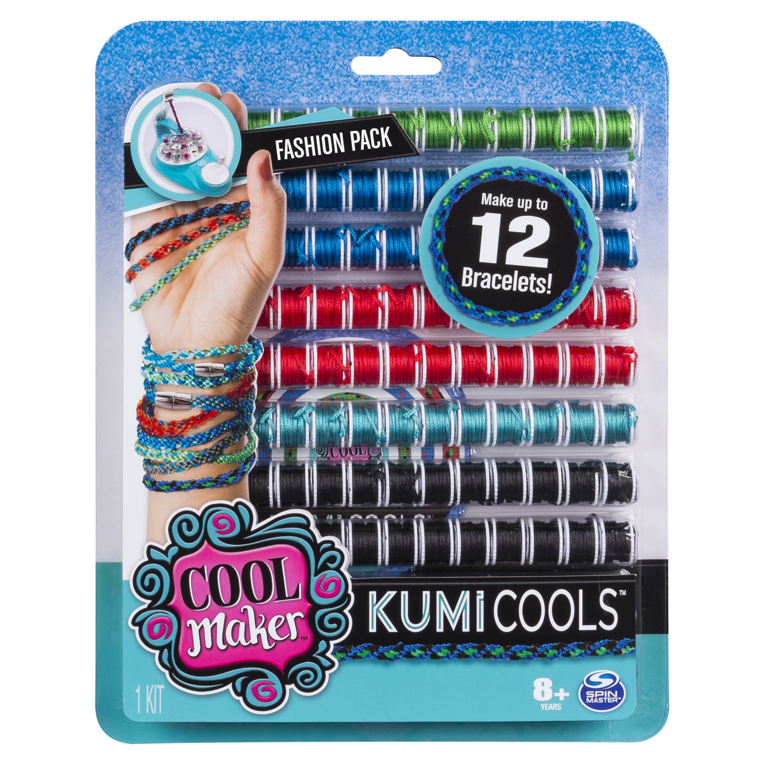Cool Maker, KumiKreator Mermaid Fashion Pack Refill, Friendship Bracelet  and Necklace Activity Kit 