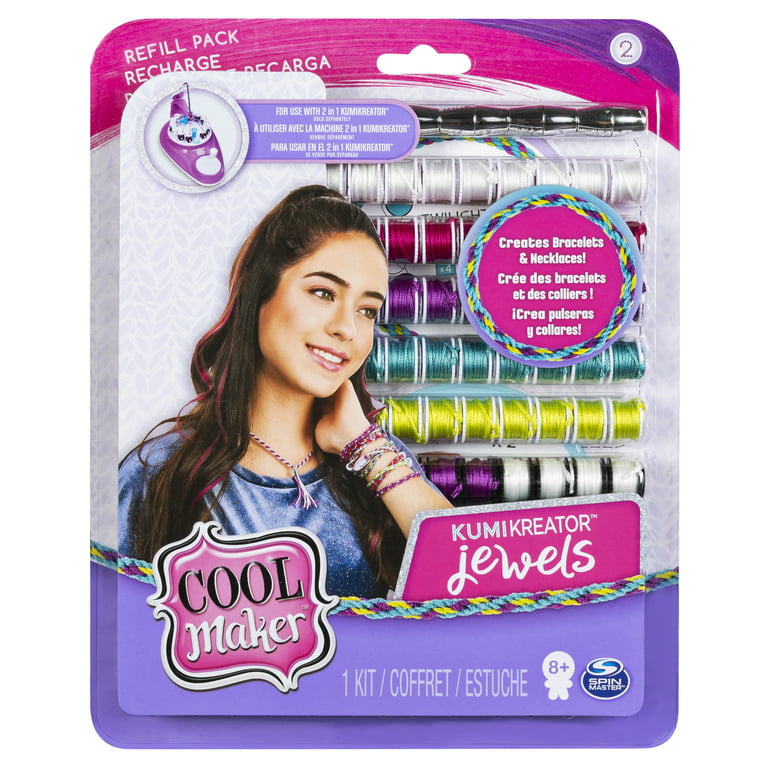 Cool Maker, KumiKreator Jewels Fashion Pack Refill, Friendship Bracelet and  Necklace Activity Kit