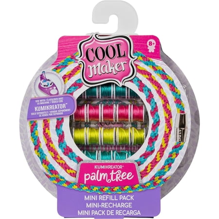 Cool Maker, KumiKreator Palm Tree Mini Fashion Pack Refill, Friendship Bracelet Activity Kit