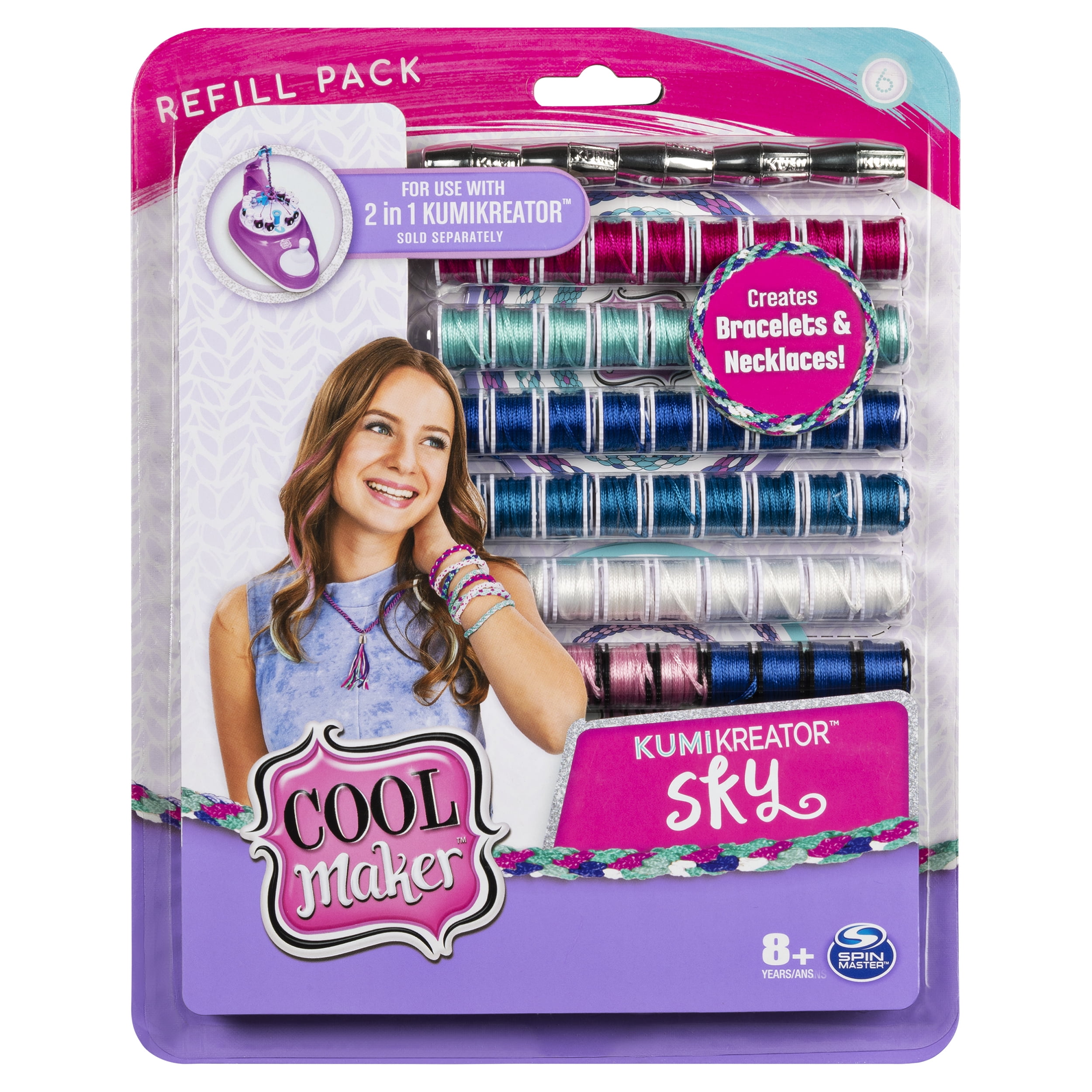 Cool Maker, KumiKreator Rose Mini Fashion Pack Refill, Friendship Bracelet  Activity Kit
